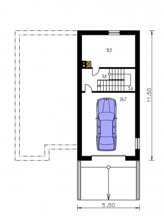 Mirror image | Floor plan of second floor - TREND 275